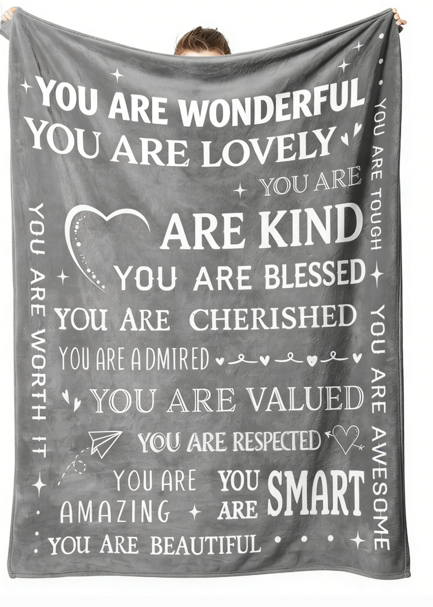 letter printed blanket letter printed blanket